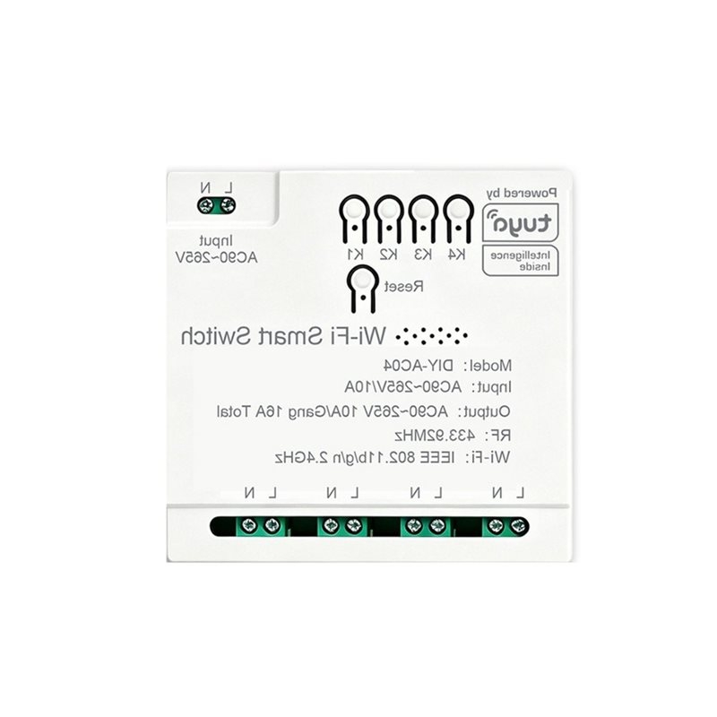 Tuya 4 Channel - 【คุ้มค่าเงิน】สวิตช์รีเลย์ประตูโรงรถ Tuya แบบ Wifi โมดูล 4