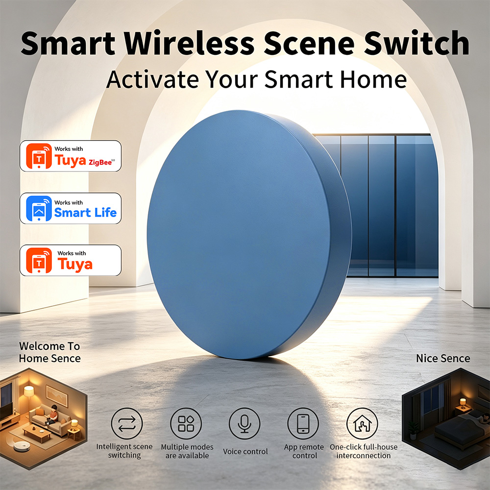 Smart Relay Tuya - ปุ่มกดควบคุมฉากอัจฉริยะ Zigbee รองรับการใช้งานร่วมกับ Tuya Smart Life,