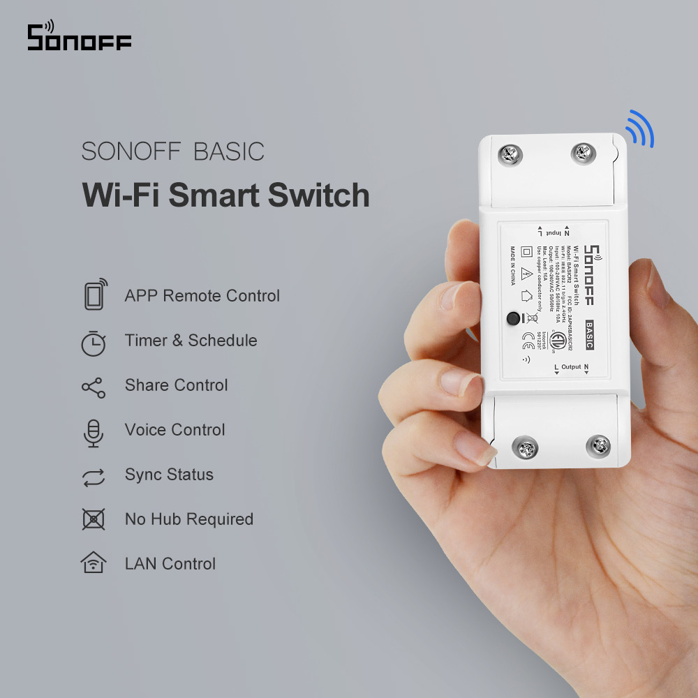 Itead SONOFF Basic R2 Mini DIY - Sonoff Basic บทวิจารณ์และราคา