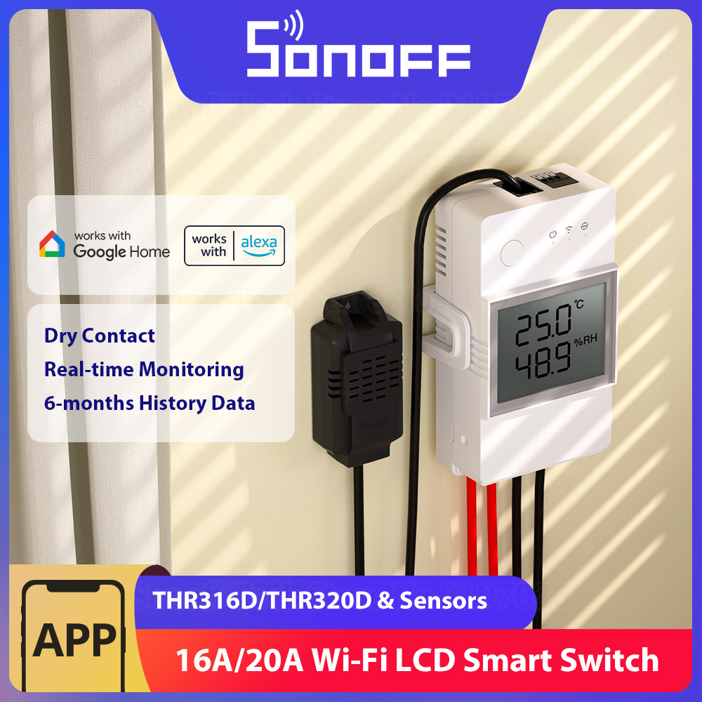 SONOFF THR316D/THR320D อุณหภูม - Sonoff Basic บทวิจารณ์และราคา